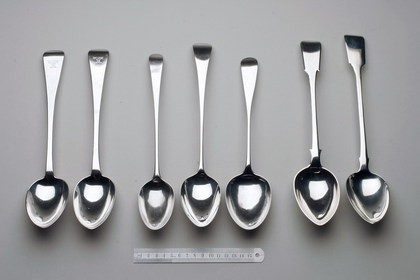 Antique Silver Basting spoon (turkey spoon)
